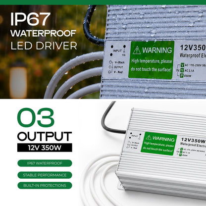 12V IP67 Waterproof LED Driver – 10W to 350W - photo 22