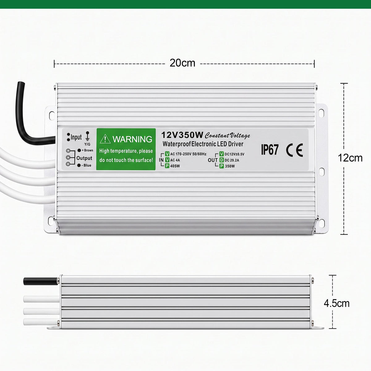 12V IP67 Waterproof LED Driver – 10W to 350W - photo 23