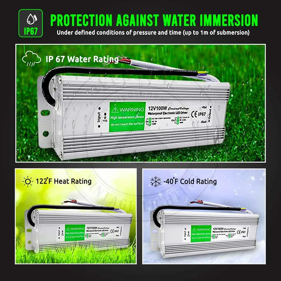 12V IP67 Waterproof LED Driver – 10W to 350W - photo 5