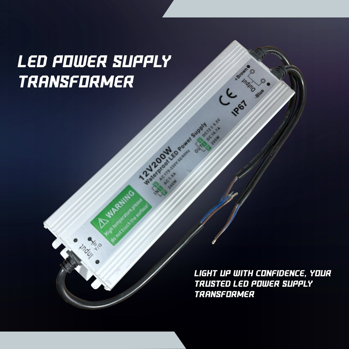 12V IP67 Waterproof LED Driver – 10W to 350W - photo 8