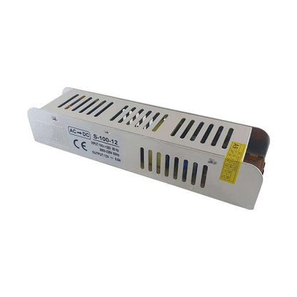 12V Slim IP20 LED Driver – 15W to 360W - 100W, Single