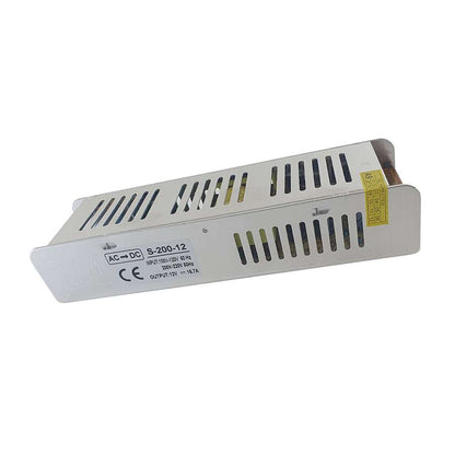 12V Slim IP20 LED Driver – 15W to 360W - 200W, Single