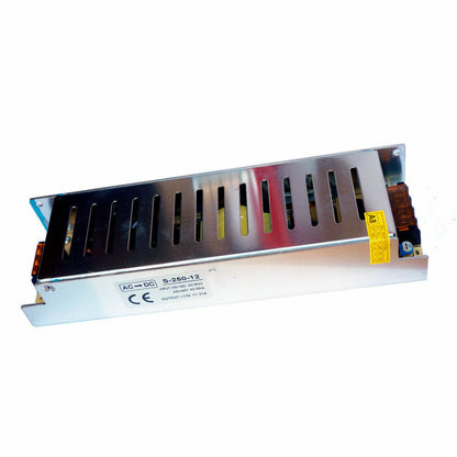 12V Slim IP20 LED Driver – 15W to 360W - 250W, Single