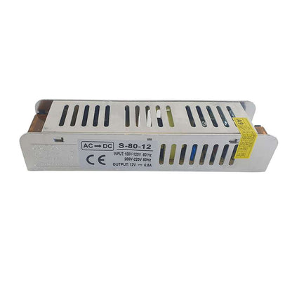 12V Slim IP20 LED Driver – 15W to 360W - 80W, Single