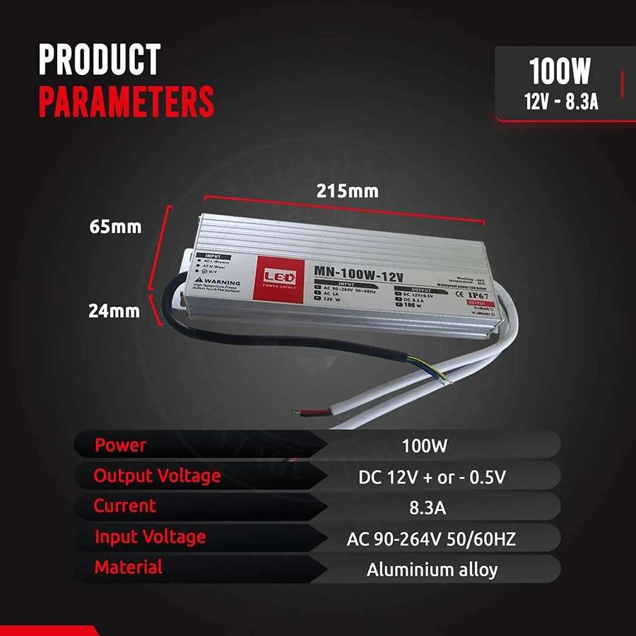 12V Ultra Slim IP67 LED Driver – 60W to 200W - photo 13