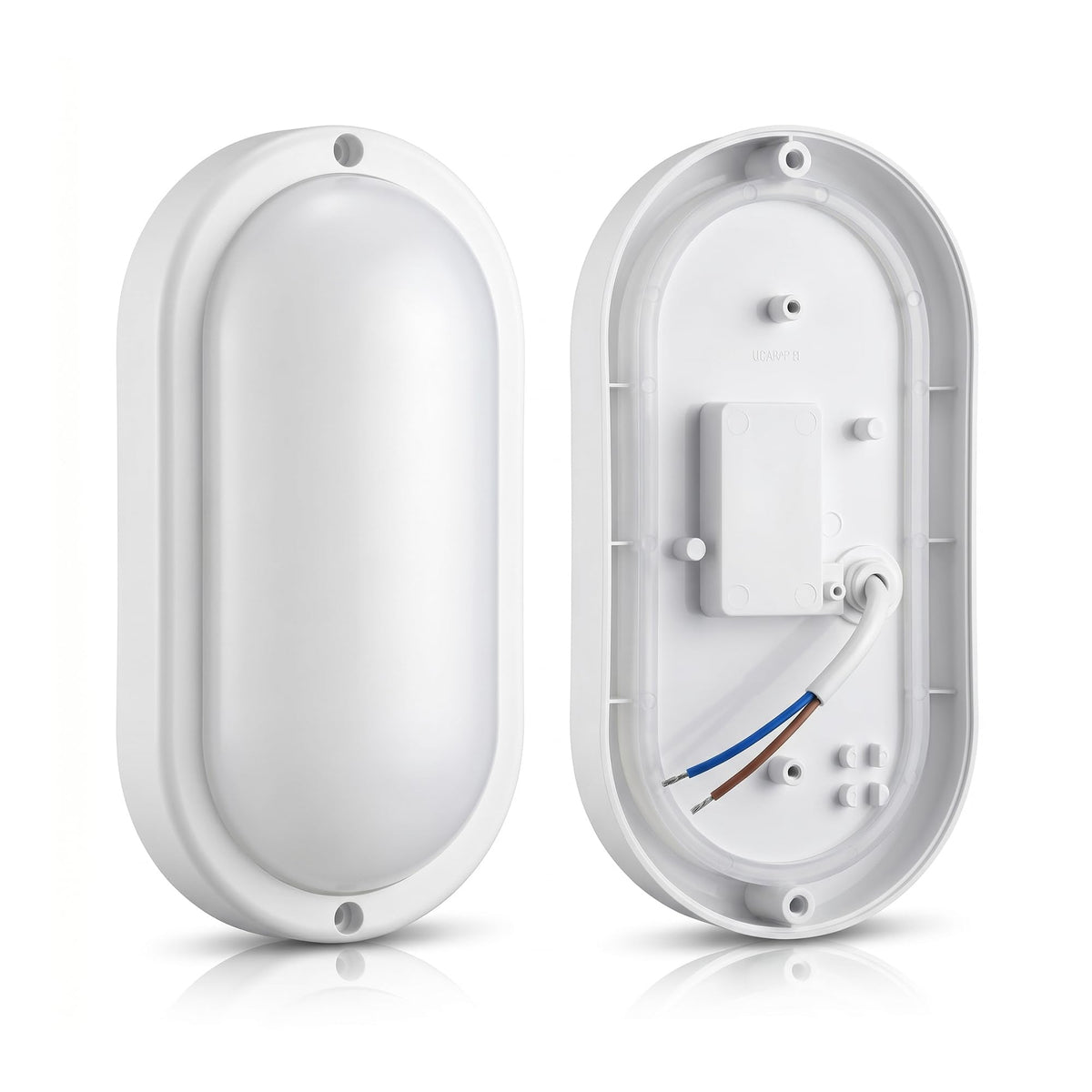 Oval LED Bulkhead Light 12W – Cool White 6400K, Wall or Ceiling - photo 3