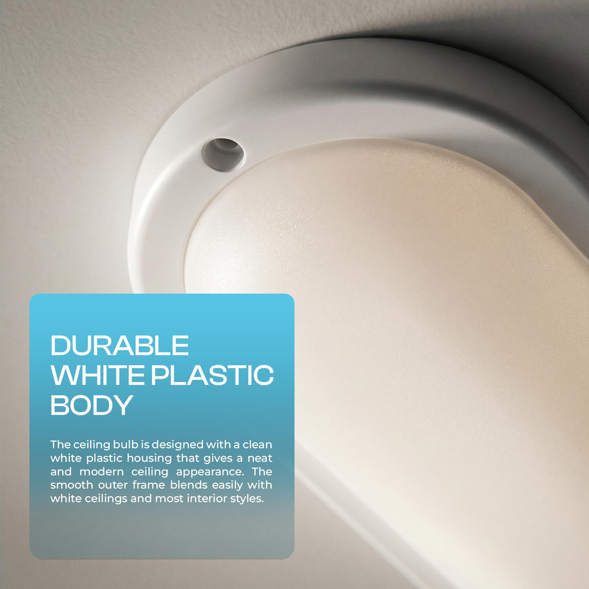 Oval LED Bulkhead Light 12W – Cool White 6400K, Wall or Ceiling - photo 8