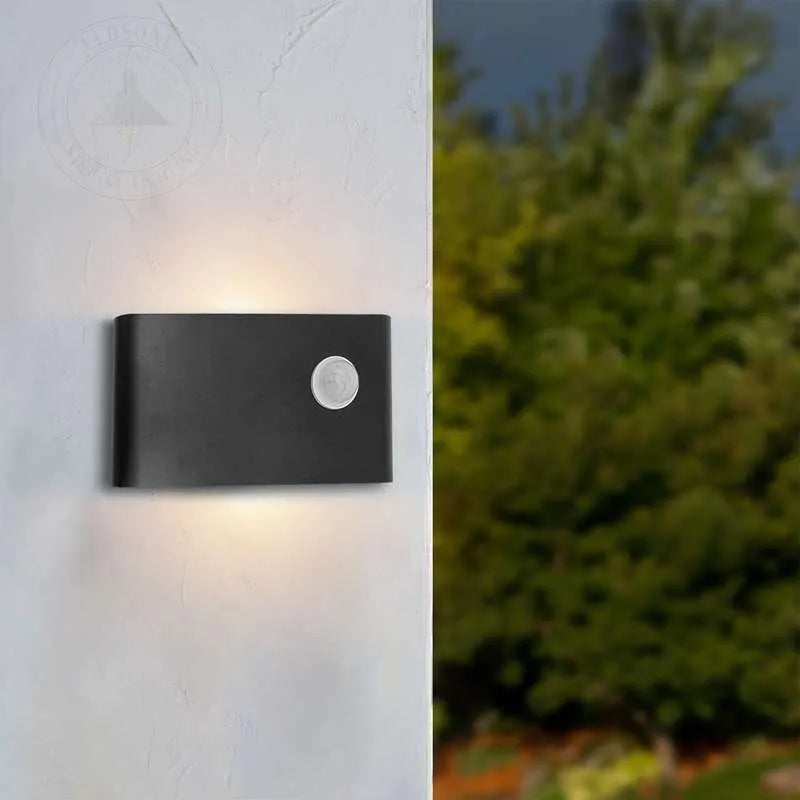 Up Down LED Wall Light with PIR Motion Sensor 12W IP54 – Black - photo 8