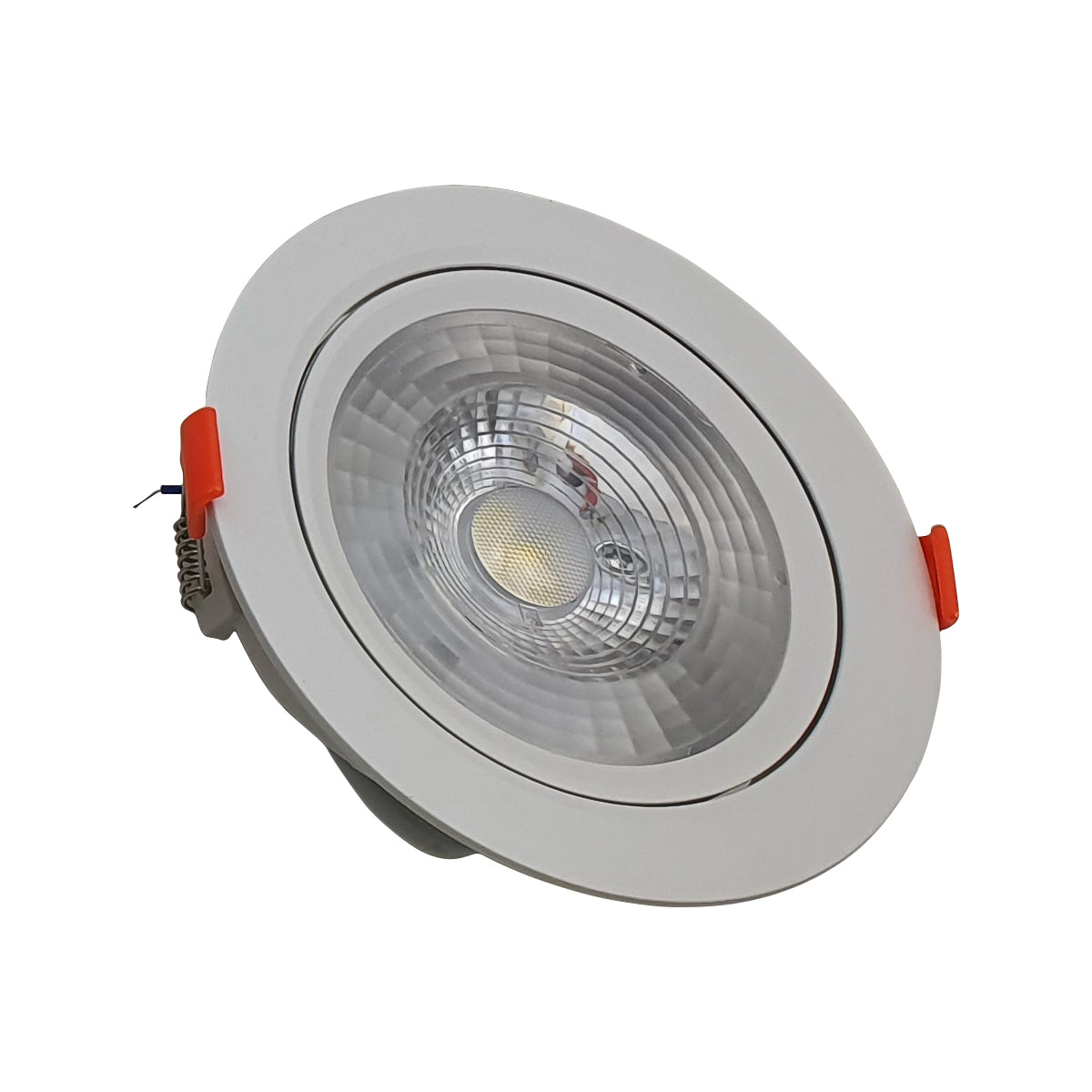 12W LED Tilt Spotlight Downlight – Round Recessed, LED Driver Included