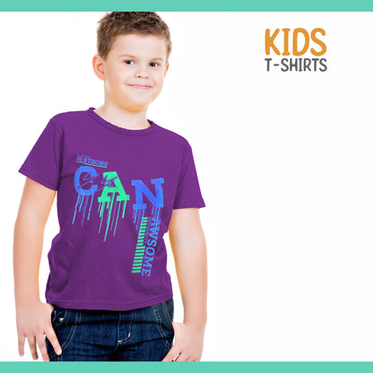 Kids Boys Casual T-Shirts Soft Cotton Short Sleeve Shirt~1286