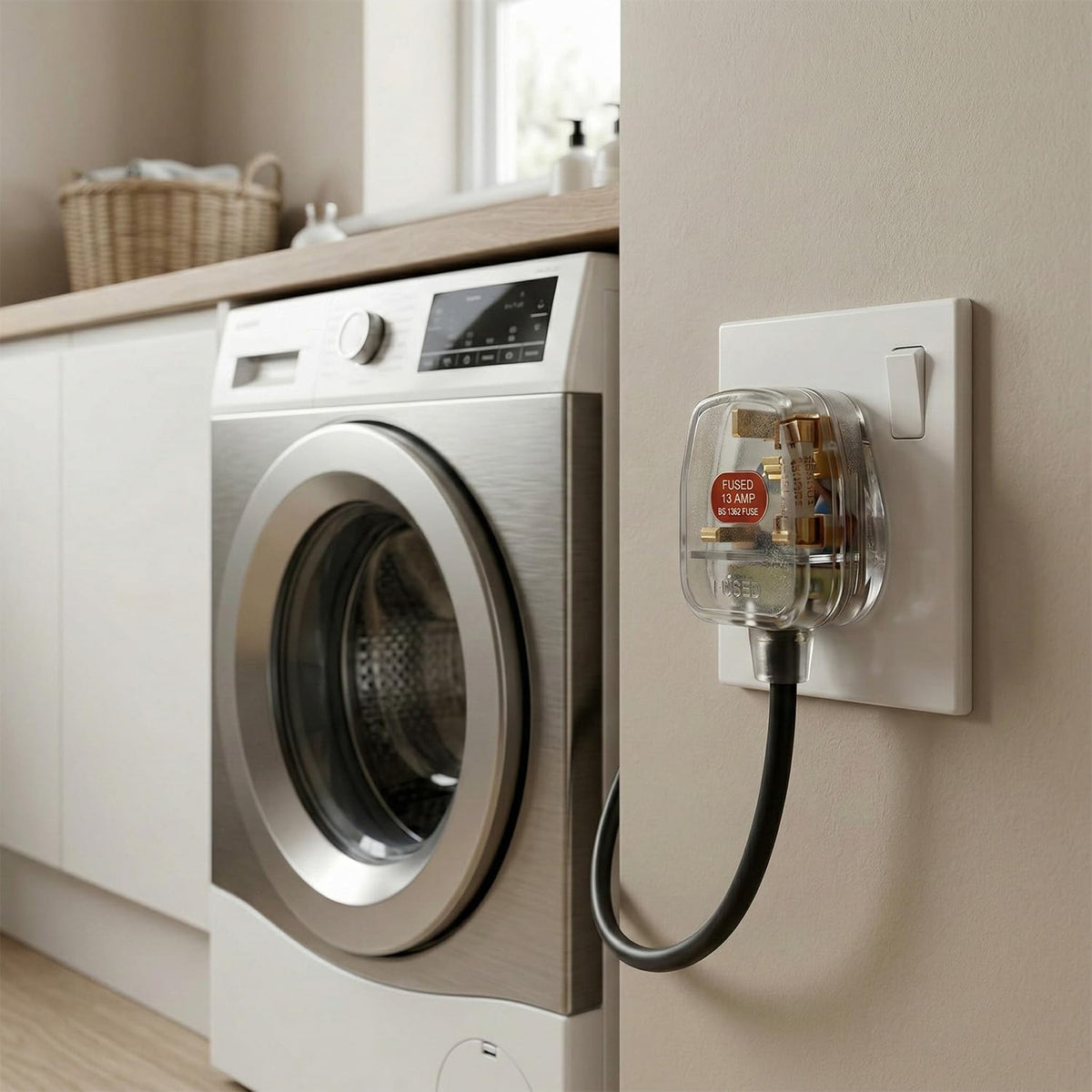 13A Rewirable UK Plug – BS1363, White or Clear - photo 3