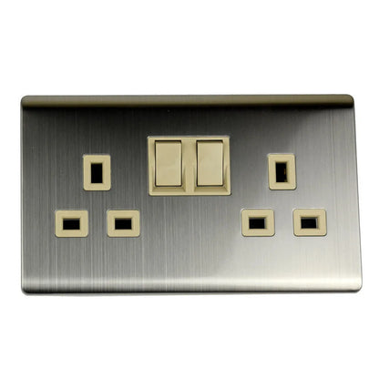 13A Wall Socket with USB Charging Ports – Single & Double - Double