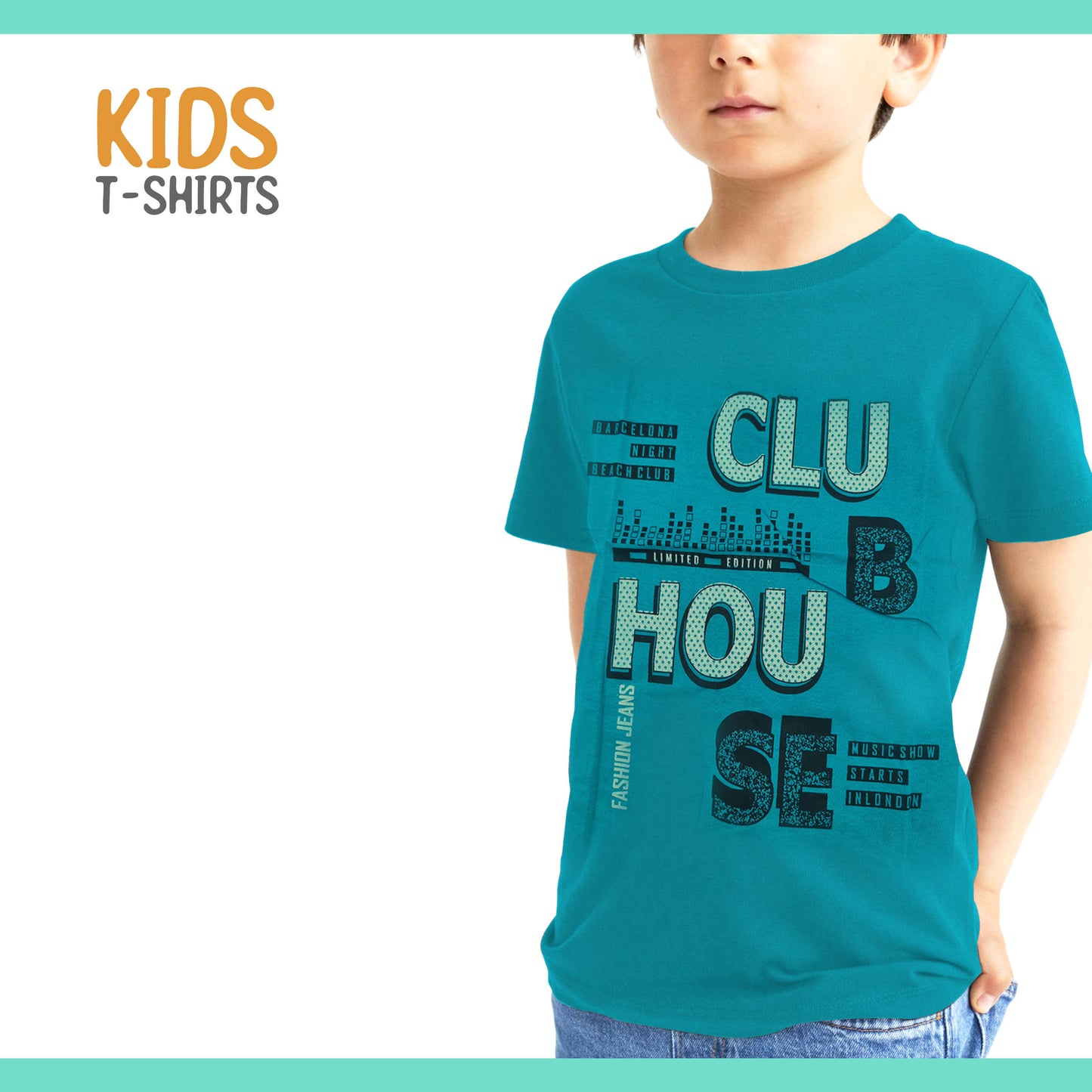 Kids Boys Casual T-Shirts Soft Cotton Short Sleeve Shirt~1286