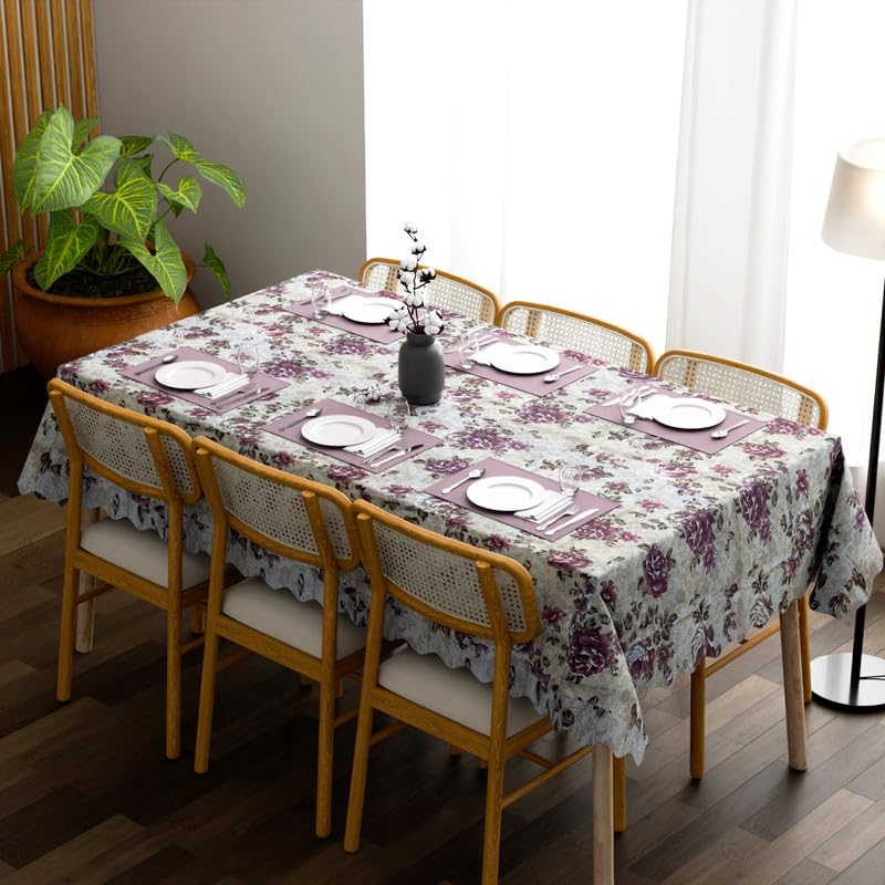 Scalloped Floral Tablecloth – 150 x 110 cm, 5 Designs, Wipe-Clean - photo 10