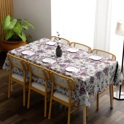 Scalloped Floral Tablecloth – 150 x 110 cm, 5 Designs, Wipe-Clean - photo 10