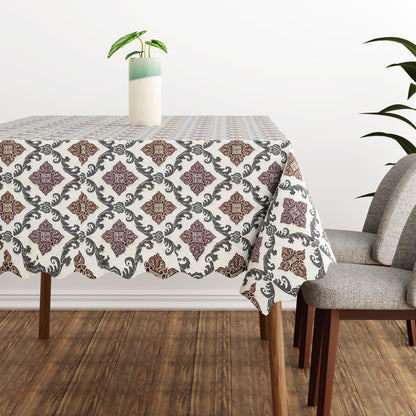 Scalloped Floral Tablecloth – 150 x 110 cm, 5 Designs, Wipe-Clean - photo 14