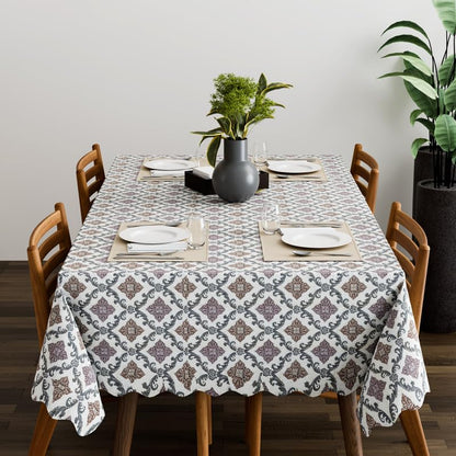 Scalloped Floral Tablecloth – 150 x 110 cm, 5 Designs, Wipe-Clean - photo 5