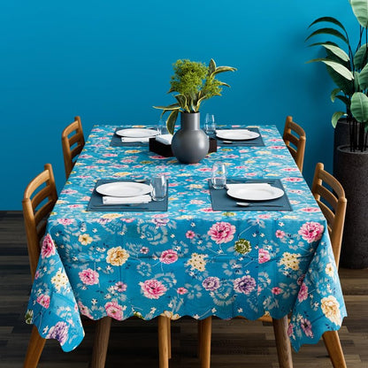 Scalloped Floral Tablecloth – 150 x 110 cm, 5 Designs, Wipe-Clean - photo 8