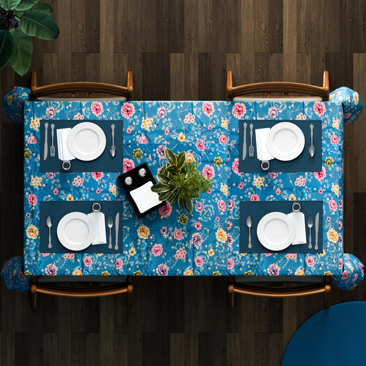 Scalloped Floral Tablecloth – 150 x 110 cm, 5 Designs, Wipe-Clean - photo 9