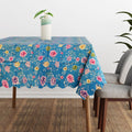 Scalloped Floral Tablecloth – 150 x 110 cm, 5 Designs, Wipe-Clean