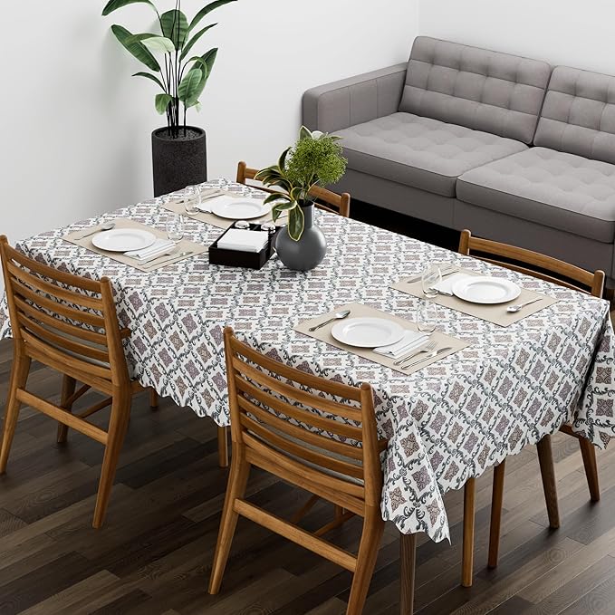 Scalloped Floral Tablecloth – 152 x 230 cm, 5 Designs, Wipe-Clean - photo 10