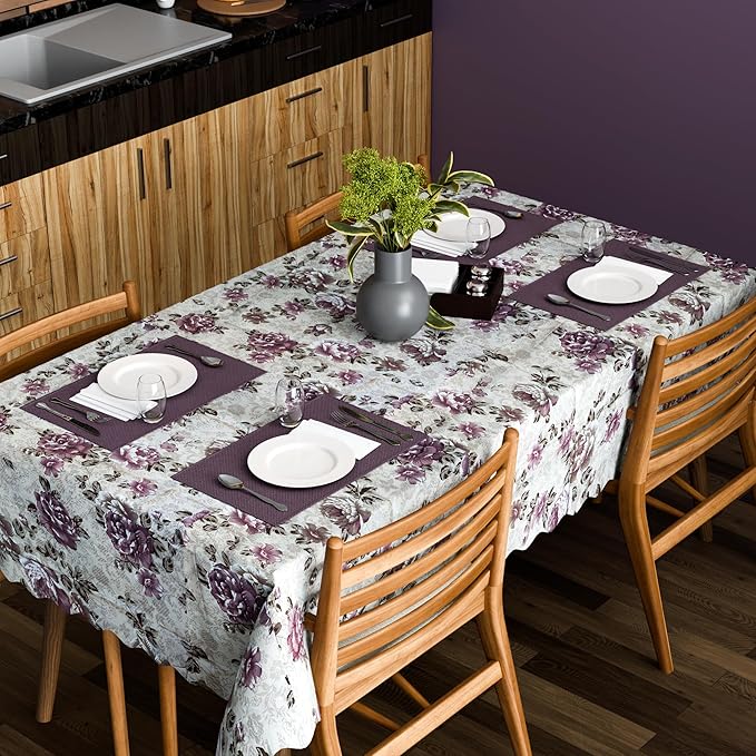 Scalloped Floral Tablecloth – 152 x 230 cm, 5 Designs, Wipe-Clean - photo 11