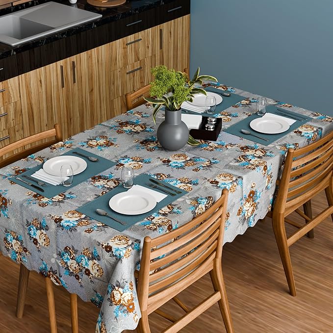 Scalloped Floral Tablecloth – 152 x 230 cm, 5 Designs, Wipe-Clean - photo 12