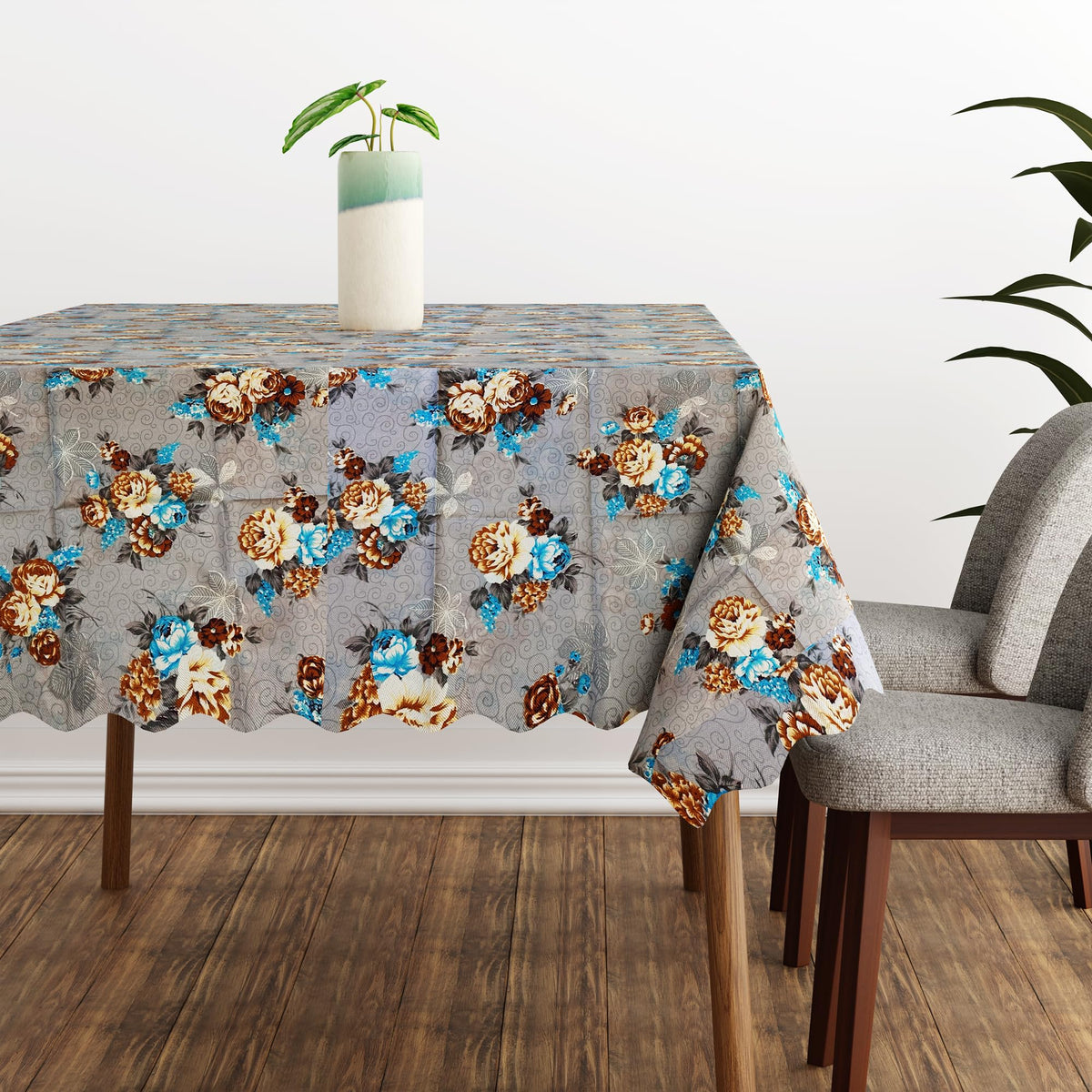 Scalloped Floral Tablecloth – 152 x 230 cm, 5 Designs, Wipe-Clean - photo 7