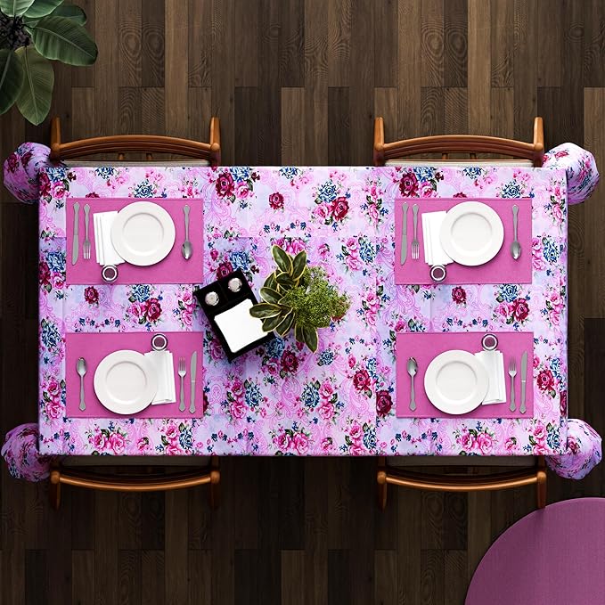 Scalloped Floral Tablecloth – 152 x 230 cm, 5 Designs, Wipe-Clean - photo 8