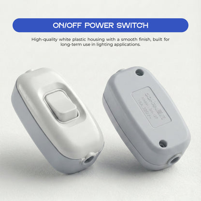 16A Inline Rocker On/Off Switch White Heavy Duty - photo 2