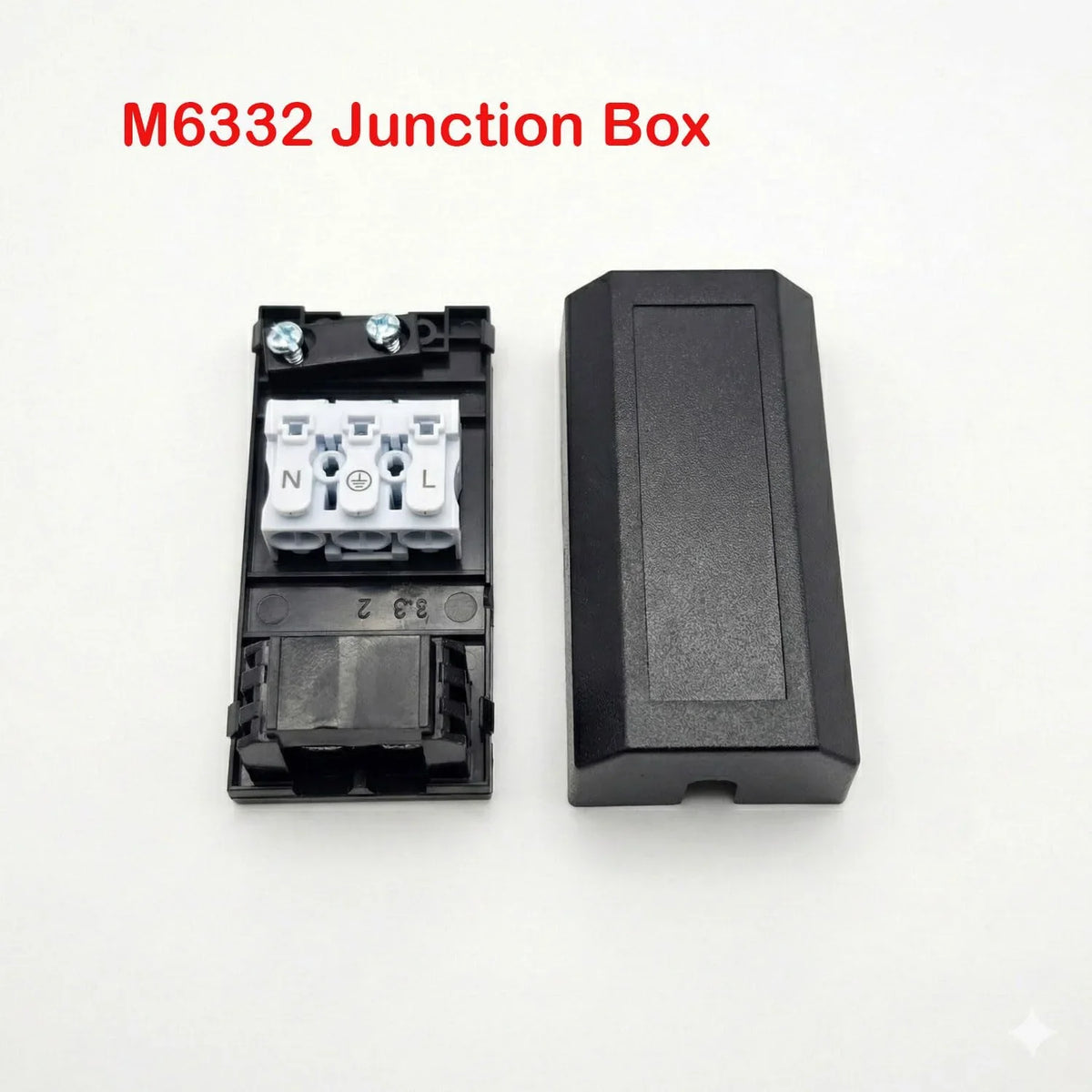 16A Terminal Junction Box 3-Core – Black - Single