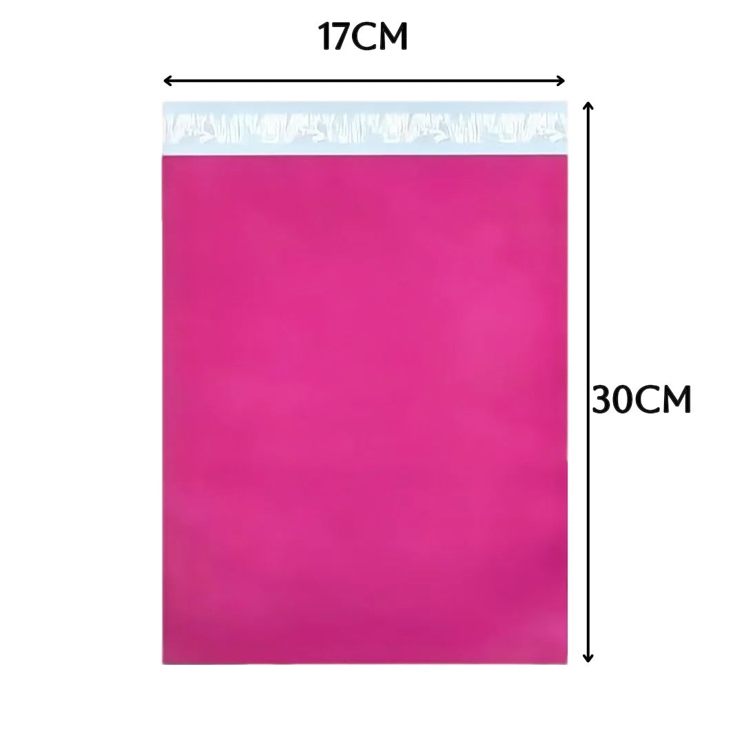 Pink or White Mailing Bags 17 x 30 cm – Pack of 20, Self-Seal