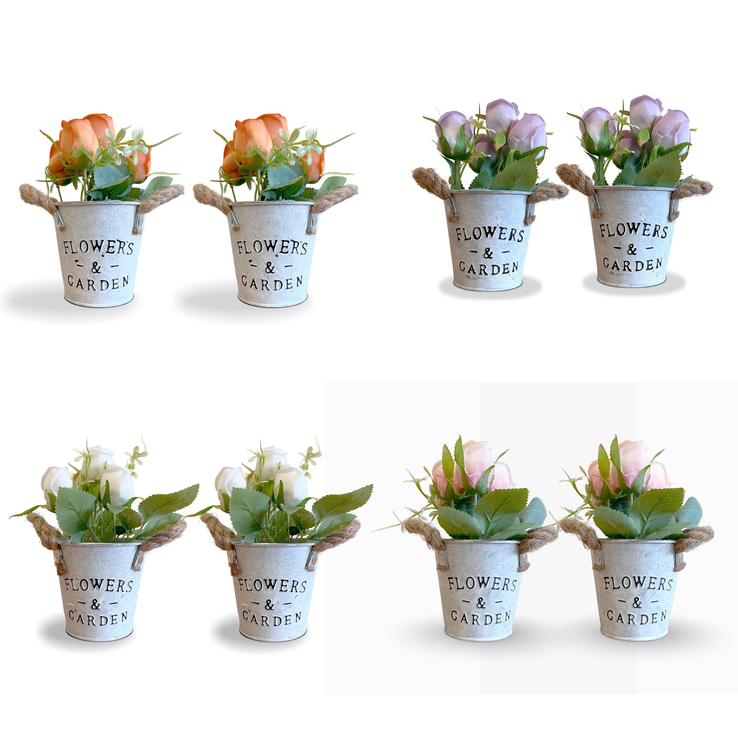 Modern Artificial Flowers Decoration Small Plants in Pot ~1232