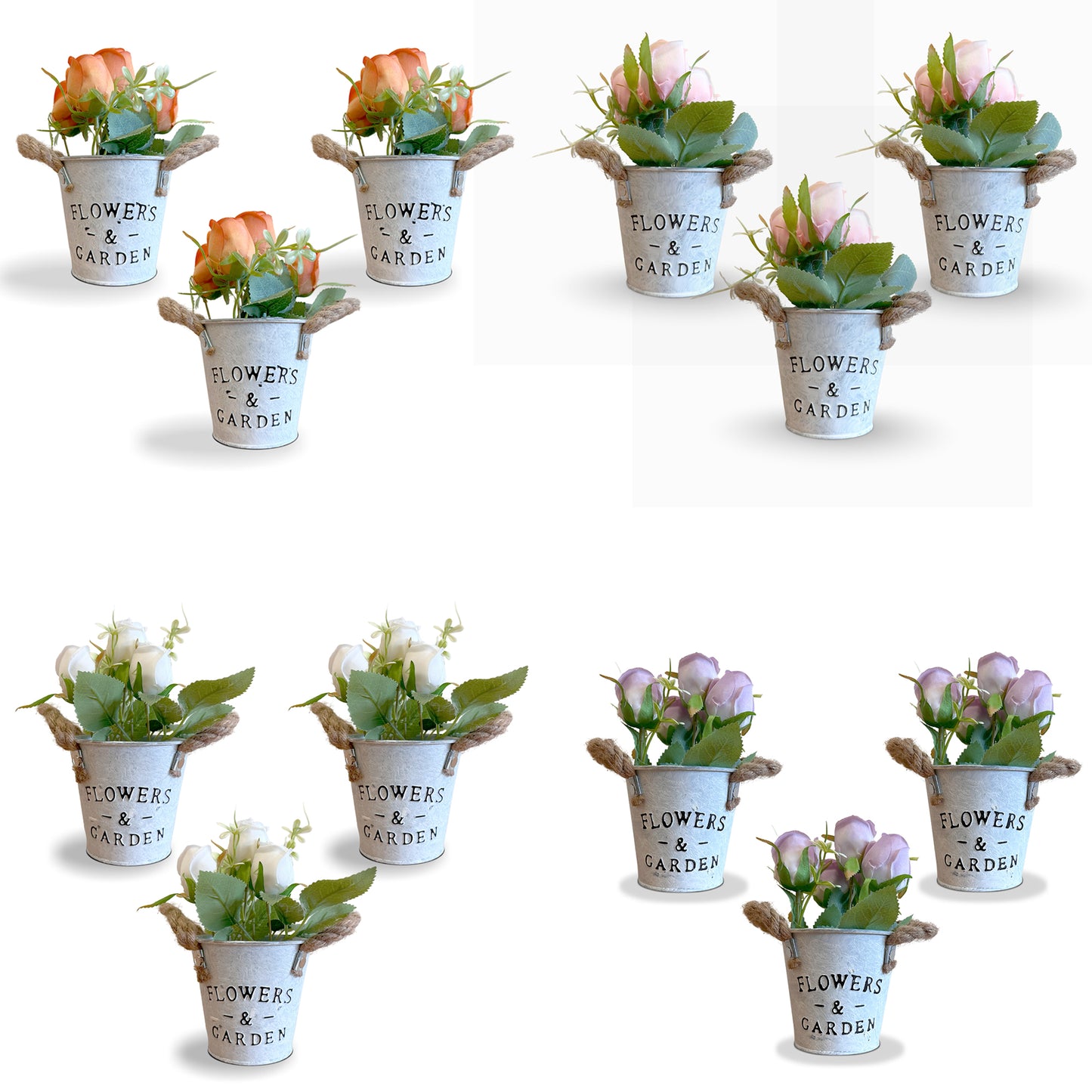 Modern Artificial Flowers Decoration Small Plants in Pot ~1232