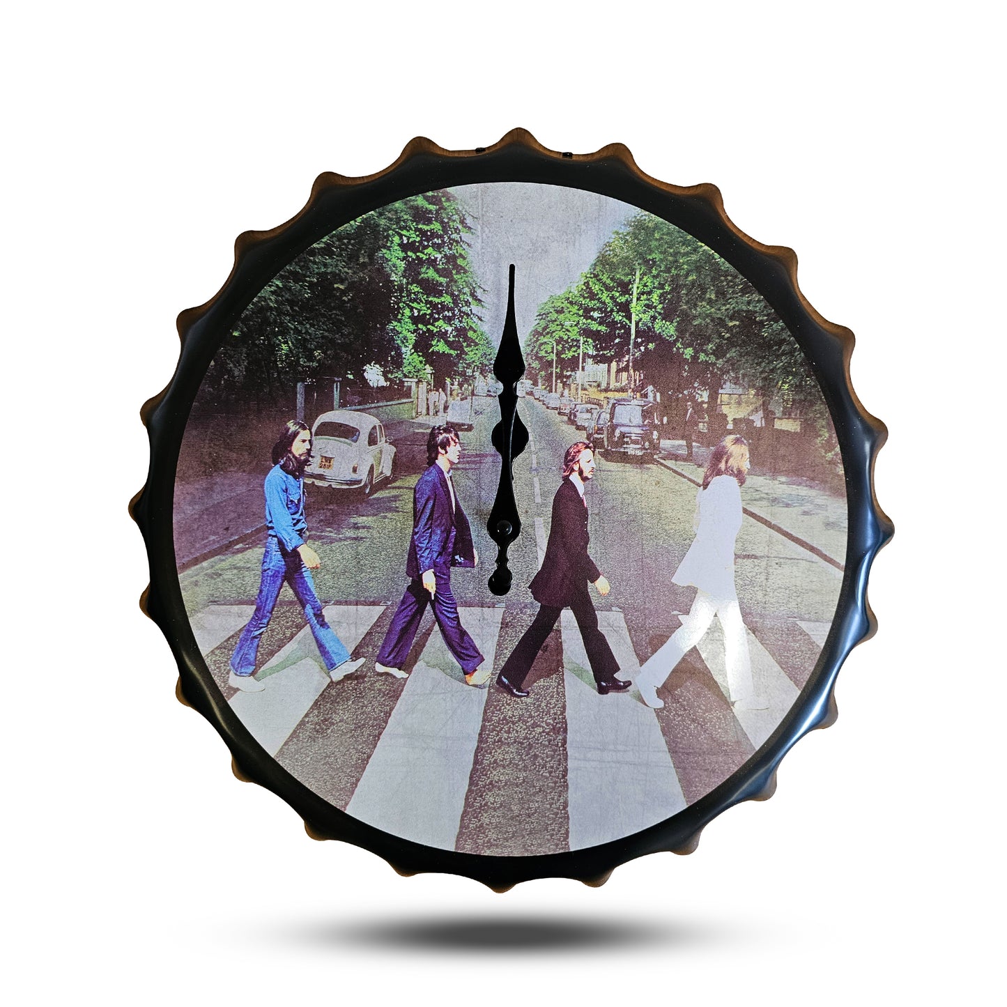 The Beatles Abbey Road Album Art Bottle Cap Handcraft Wall Clock ~1261