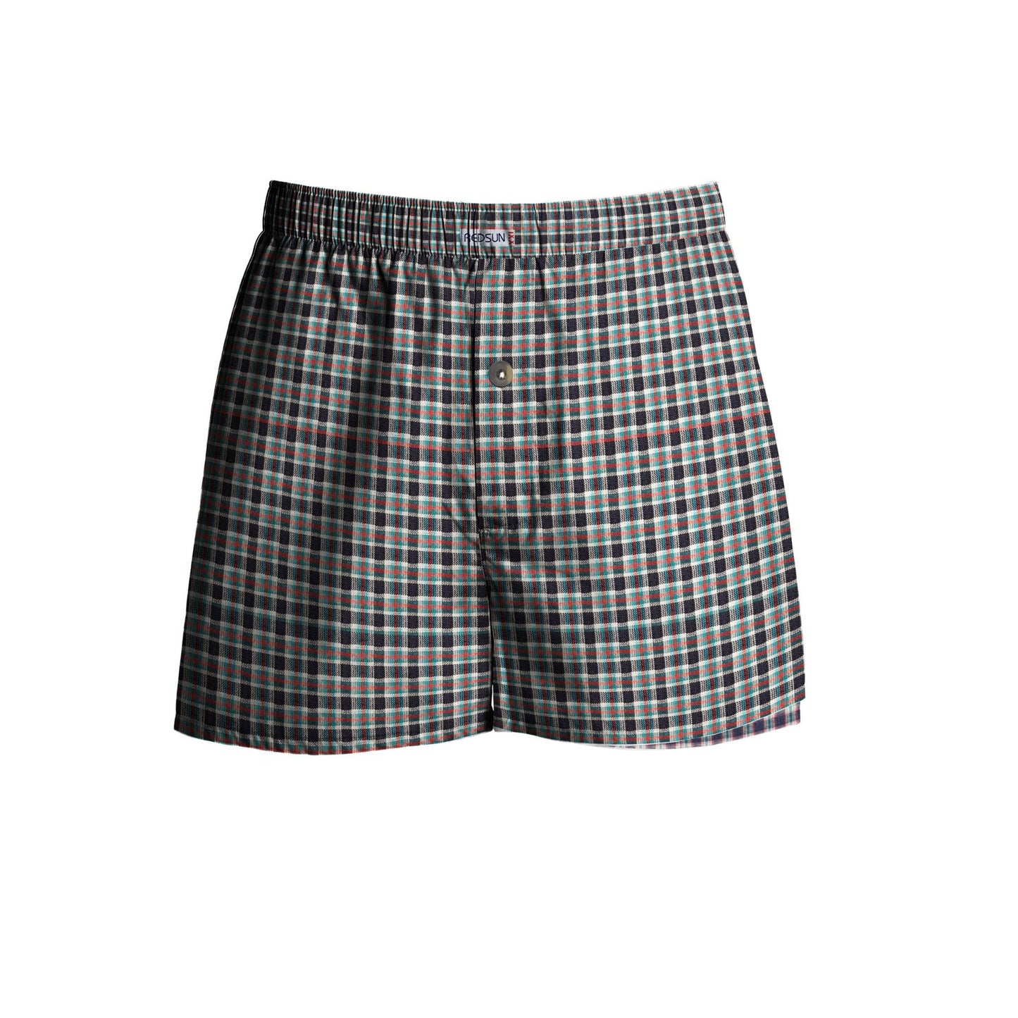 Woven Boxers Cotton Loose Fit Check Pattern Shorts~1288