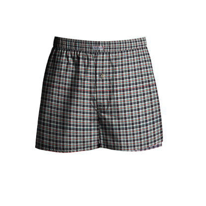 Woven Boxers Cotton Loose Fit Check Pattern Shorts~1288