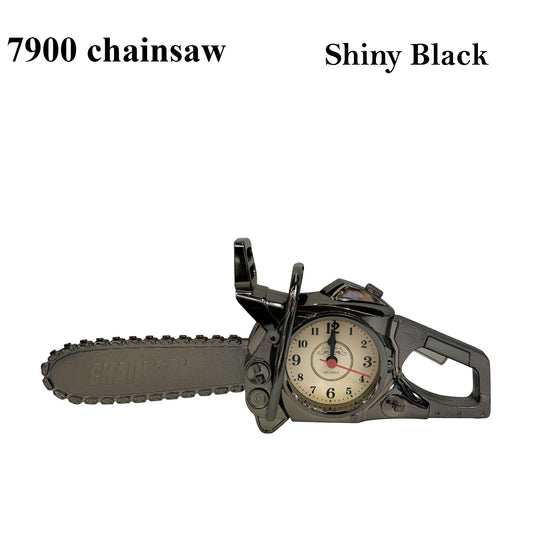 Table chainsaw Alarm Clock Battery Powered Home Bedroom Desk Clock~1250