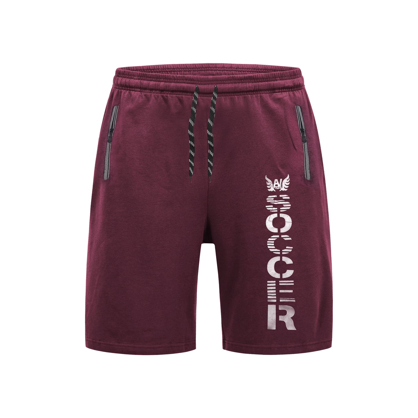 Men's Summer Shorts Lightweight Gym Zipper Pocket Fit~1315