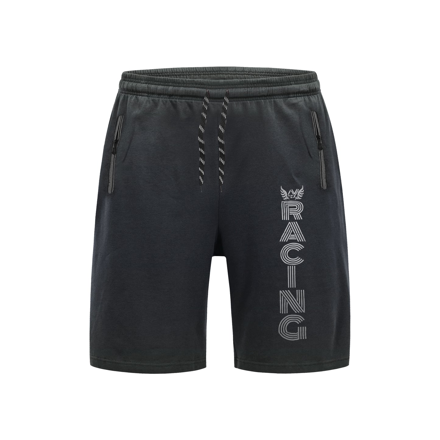 Men's Summer Shorts Lightweight Gym Zipper Pocket Fit~1315