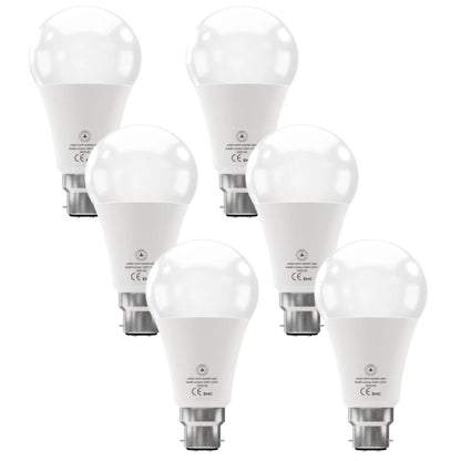 6 Pack B22 LED Bulbs 22W Cool White 6400K 2206lm