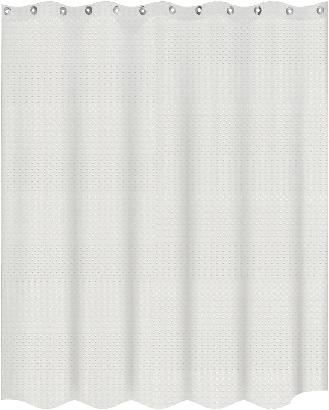 Diamond Weave Fabric Shower Curtain 180 x 180 cm – Waterproof, Pink or White - photo 8