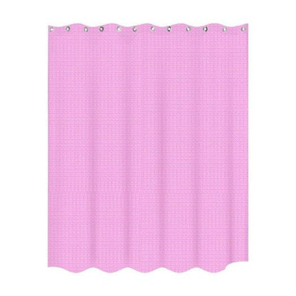 Diamond Weave Fabric Shower Curtain 180 x 180 cm – Waterproof, Pink or White - photo 3