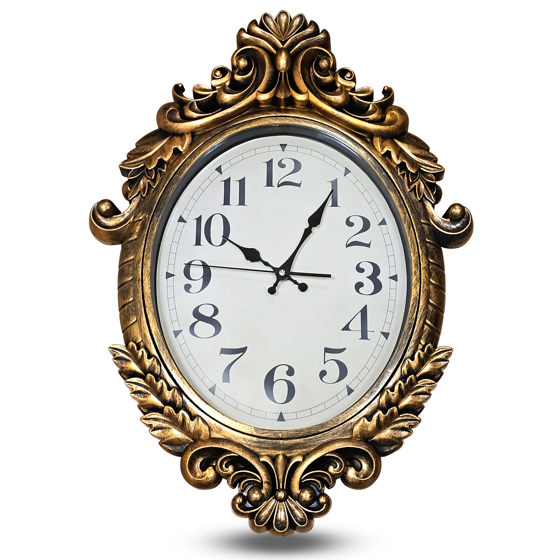 wall clock gold color | antique wall clocks for sale