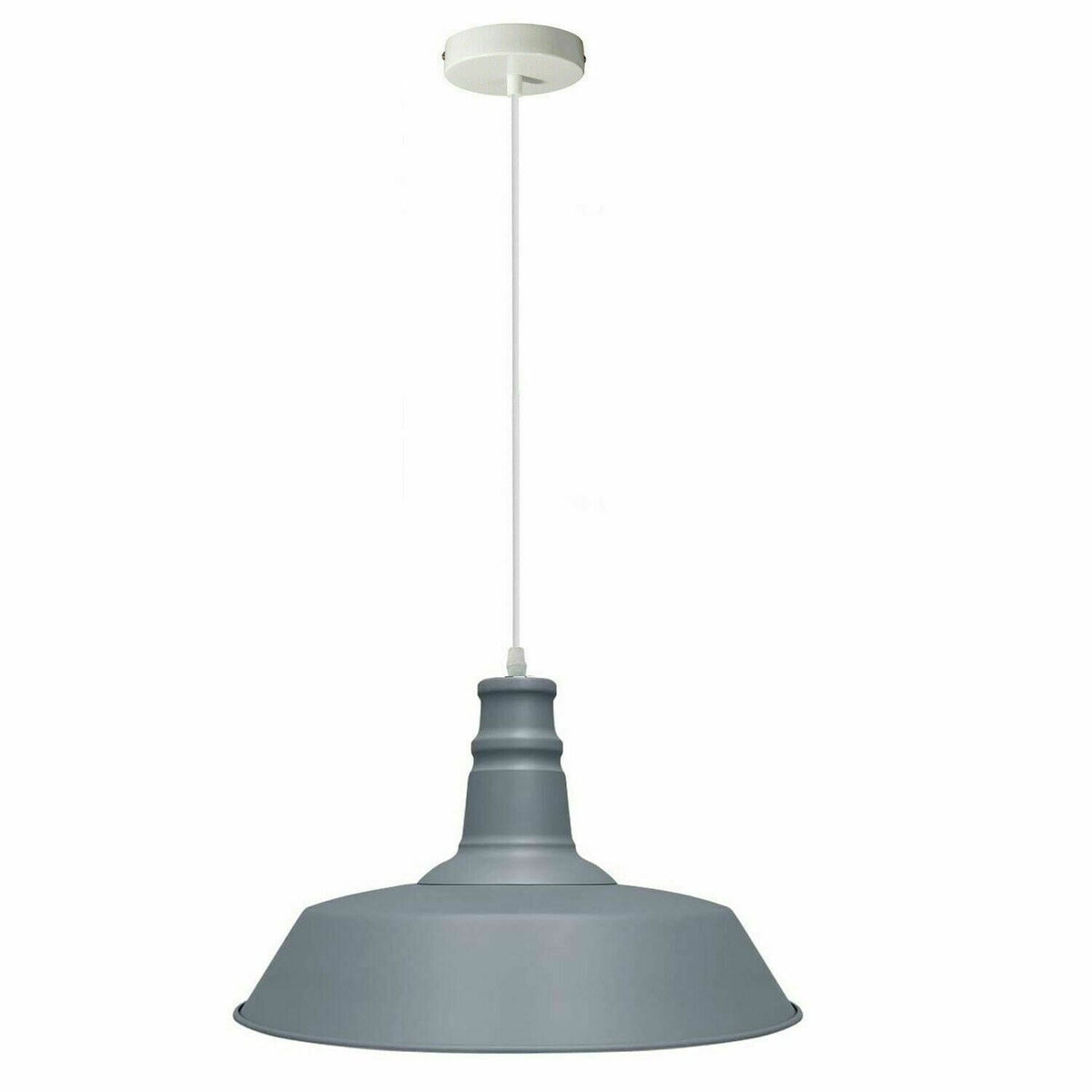 Rubber Cable Pendant Light – Coloured E27 Holder, Dome or Wide Shade - photo 8
