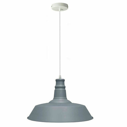 Rubber Cable Pendant Light – Coloured E27 Holder, Dome or Wide Shade - photo 8