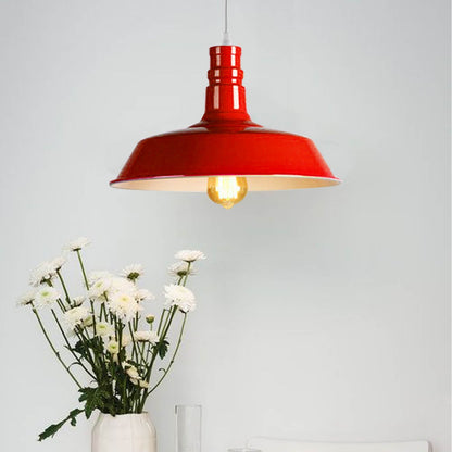 Rubber Cable Pendant Light – Coloured E27 Holder, Dome or Wide Shade - photo 7