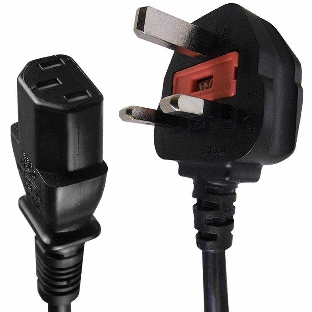 1m IEC Kettle Lead Mains Power Cable UK - photo 3