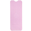 Non-Slip Shower Mat 100 x 40 cm – Suction Cups, Drain Holes, Blue, Pink or White