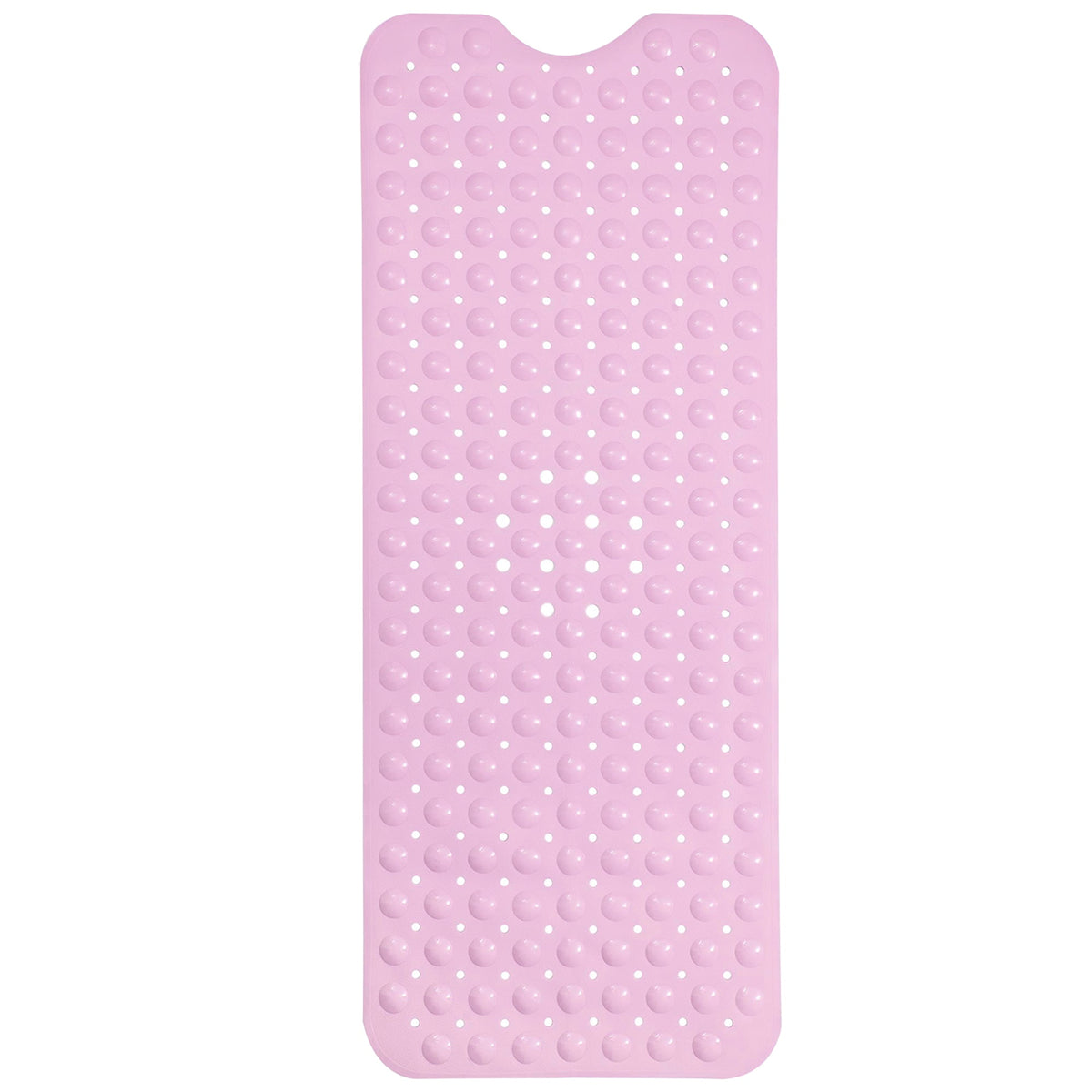 Non-Slip Shower Mat 100 x 40 cm – Suction Cups, Drain Holes, Blue, Pink or White